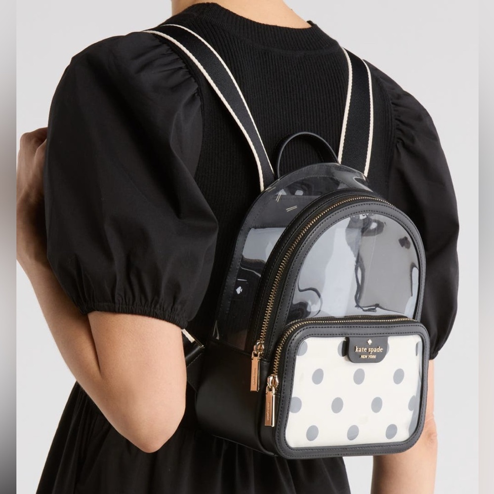 ♠️ Kate spade Clear Backpack W/Pouch - Picture 2 of 16